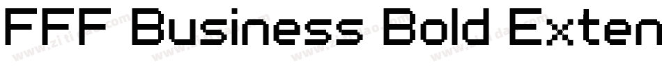 FFF Business Bold Extended字体转换